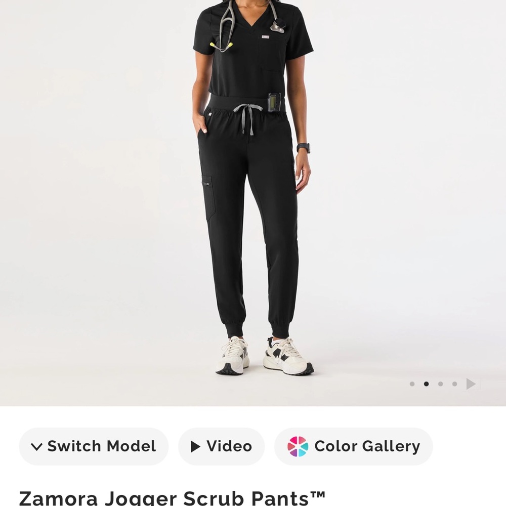 Figs Zamora Jogger Pants - Classic Black